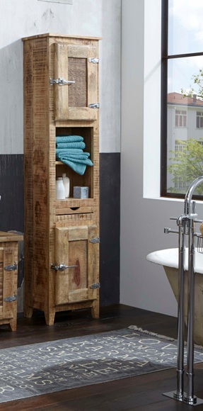 Hochschrank Fridge Natural Vintage natur 46x187