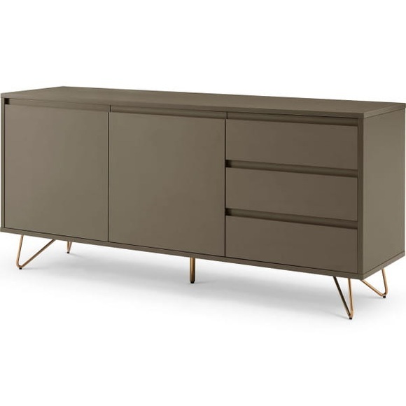 Sideboard matt dunkelgrau 160x40