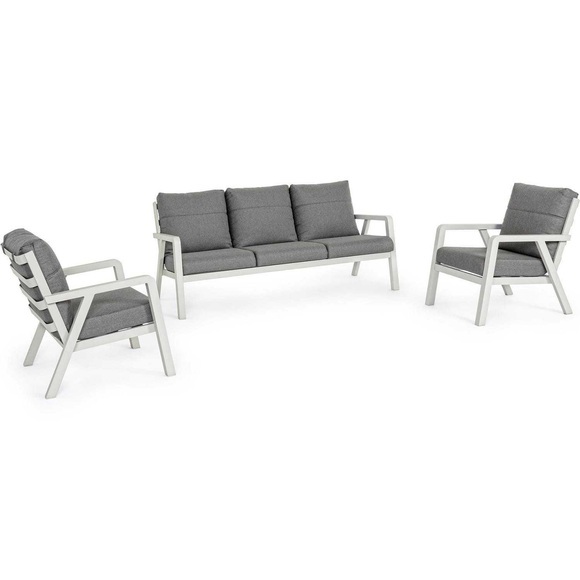 Gartenlounge Truman Lunar (3er-Set)