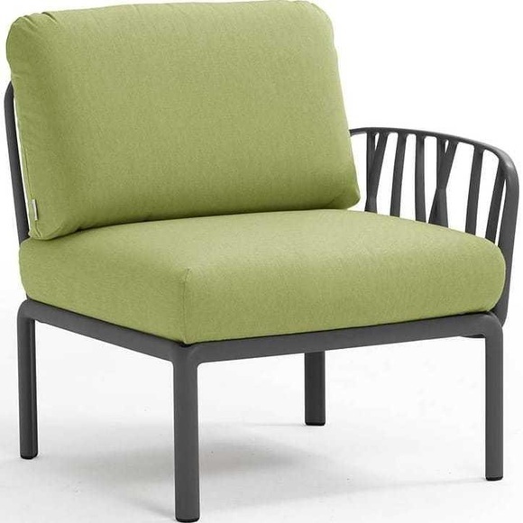 Gartenlounge Komodo Endelement anthrazit avocado