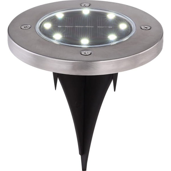 Solarleuchte Edelstahl 8xLED