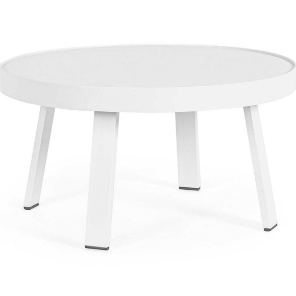 Garten Couchtisch Spyro weiss rund 71