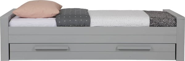 Bett Dennis Kiefer Betongrau 90x200 (FSC)