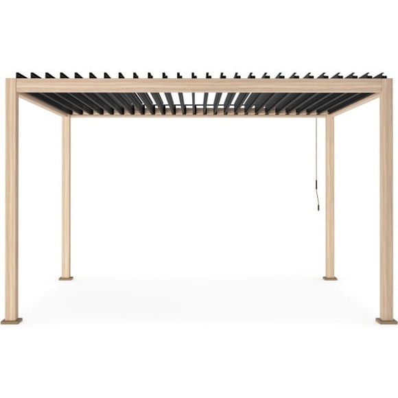 Gartenpavillon Ocean natur-anthrazit 300x400