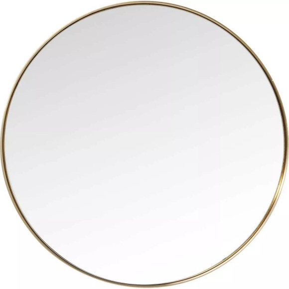 Spiegel Curve MO Brass rund 100