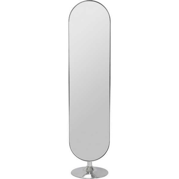 Standspiegel Curvy Chrom Look 170x40