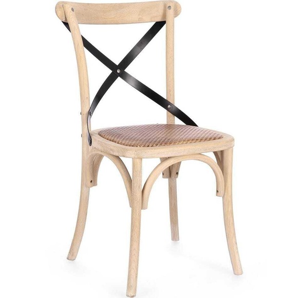 Stuhl Cross White Wash