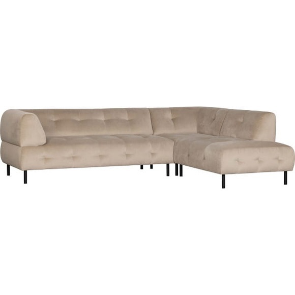 Ecksofa Lloyd rechts Washed Velvet Sea Salt 267x205
