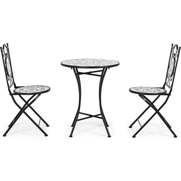 Garten Bistro-Set Positano Tisch und 2 Klappstühle