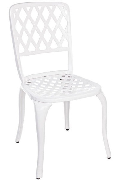 Aluminium Gartenstuhl Faenza weiss