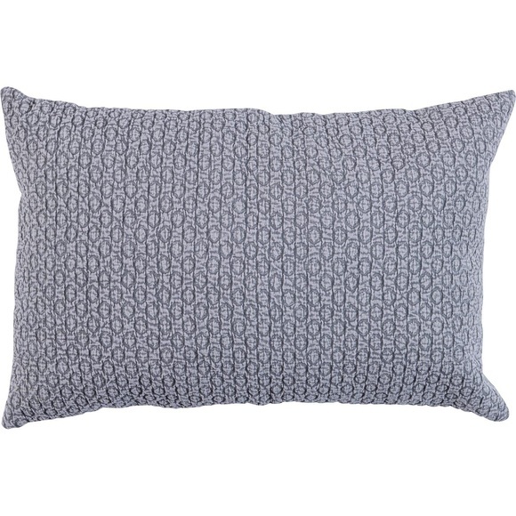 Kissen Flatter graublau 40x60