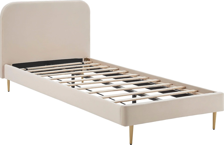 SalesFever Polsterbett, Beine Chrom goldfarben