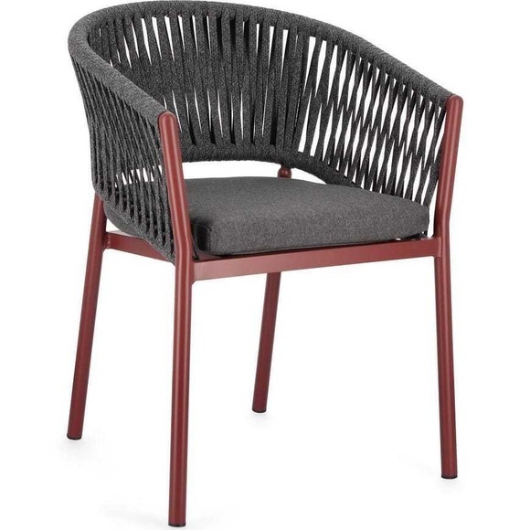Garten Armlehnstuhl Florencia rot