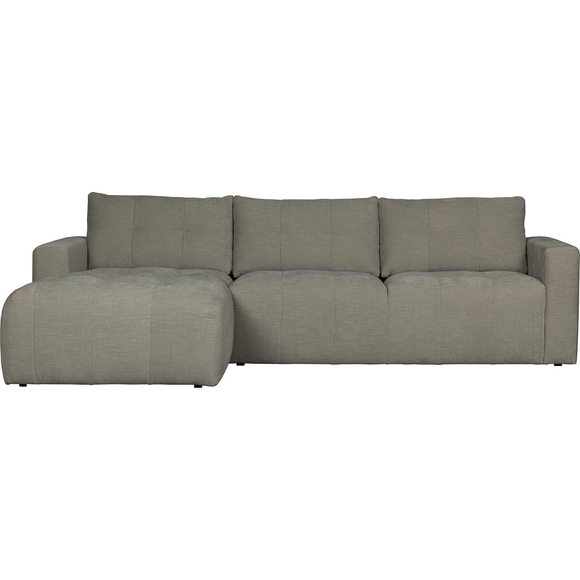 Ecksofa Bar links Webstoff Warm Grey 280x170