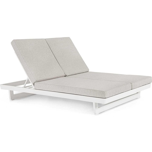 Garten Doppelliege Infinity weiss
