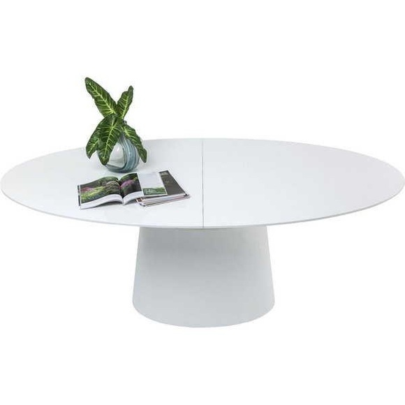 Ausziehtisch Benvenuto Weiß 200(50)x110cm