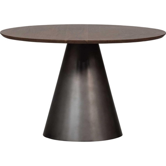 Esstisch Maggie rund schwarz 120x120