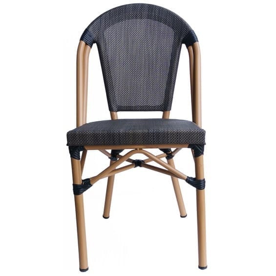 Gartenstuhl Polyrattan dunkelbraun (2er-Set)