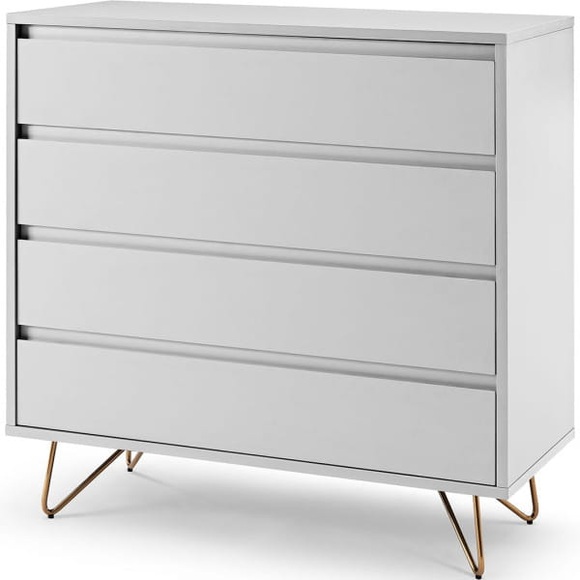 Kommode matt weiss 90x90