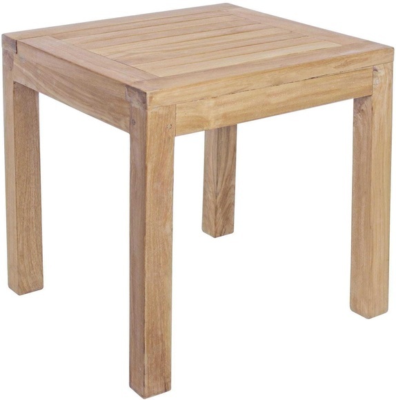 Garten Beistelltisch Holz Teak 50x50