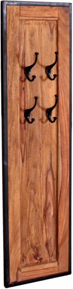 Wandgarderobe Natural Factory natur antikschwarz 110x35