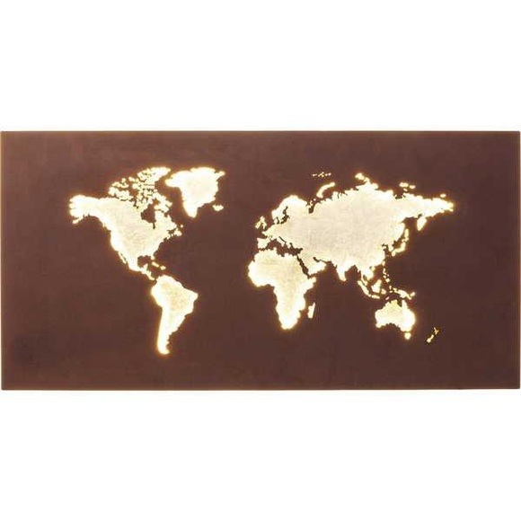 KARE Map LED-Wandleuchte mit Kabel und Stecker