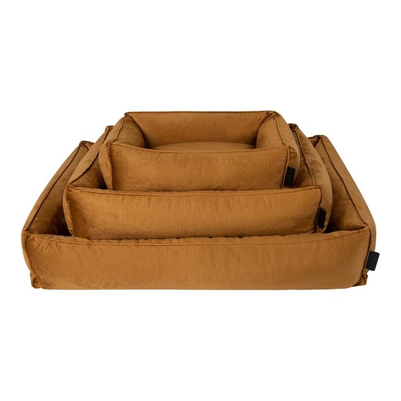 District70 Hundebett Shimmer Box Bett - Ocker -