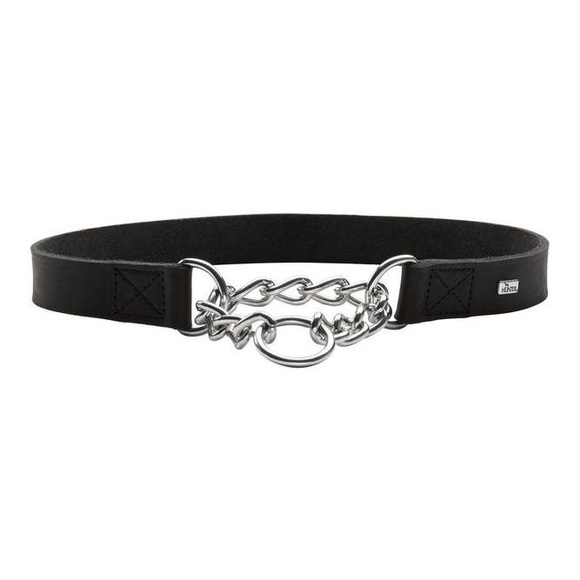Hunter Halsung mit Kette Aalborg - leder/schwarz