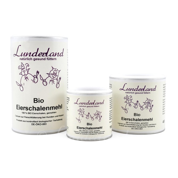 Lunderland Bio-Eierschalenpulver Ergänzungsfutter