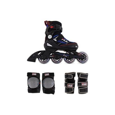 Jungen Inlineskates + Schoner Set