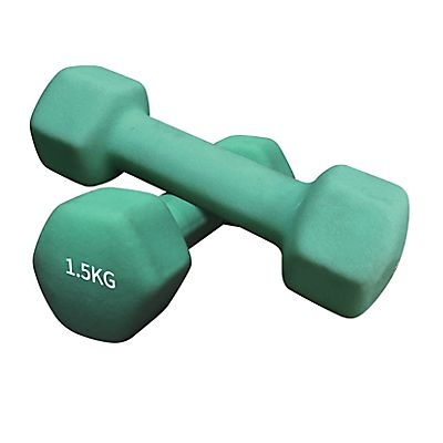 Hexagonal Neoprene 2 x 1.5 kg Hantel Set