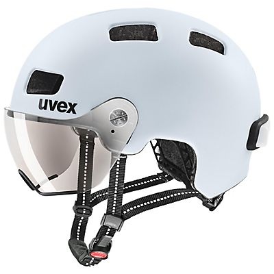 Uvex Rush visor Velohelm eisblau