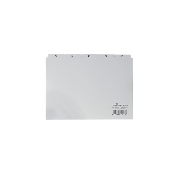 Durable Leitregister 365002 DIN A5 quer Weiß 1 St.