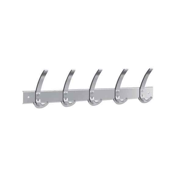 Kerkmann Wandgarderobe 5 Haken Silber