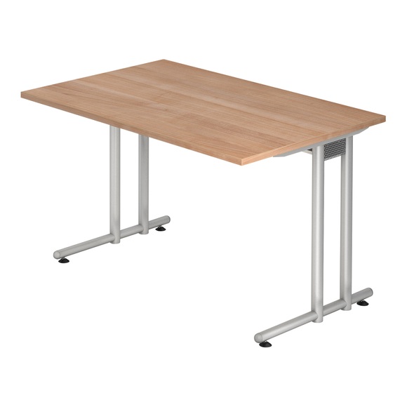 Hammerbacher Schreibtisch Matrix Nussbaum 1.200 x 800 x 720 mm