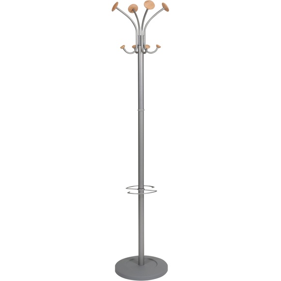 Alba Garderobenständer PMVIENA 38 x 350 x 1790mm Silber Grau