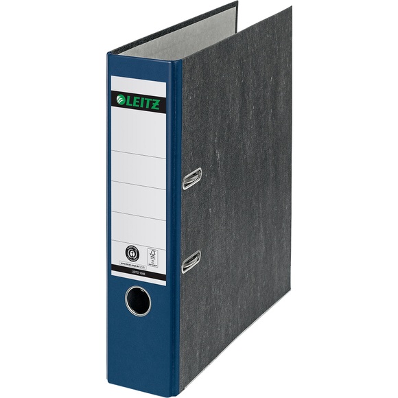 Leitz Ordner 1080 DIN A4 Rückenbreite: 80 mm Blau Wolkenmarmor 2 Bügel 10805035