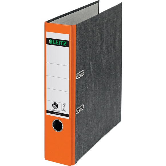 Leitz Ordner 1080 DIN A4 Rückenbreite: 80 mm Orange Wolkenmarmor 2 Bügel 10805045