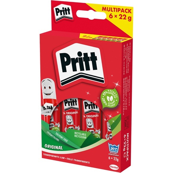 Pritt Klebestift-Set 6 St?ck, Rot Weiss