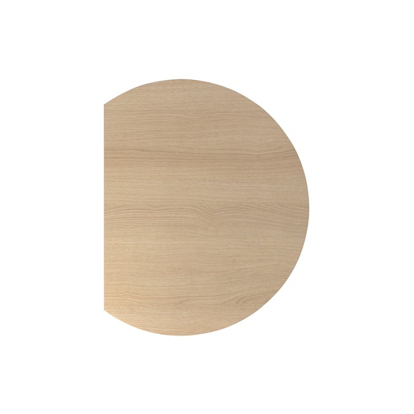 Hammerbacher Erweiterungsplatte VLA80 Eiche, Weiß 800 x 800 x 720 mm