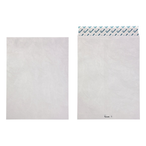 Tyvek Versandtaschen B4a 54 g/m² Weiss Ohne Fenster Abziehstreifen 250 x 330 mm 20 Stück