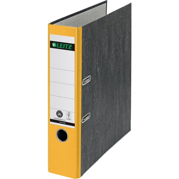 Leitz Ordner 1080 DIN A4 Rückenbreite: 80 mm Gelb Wolkenmarmor 2 Bügel 10805015