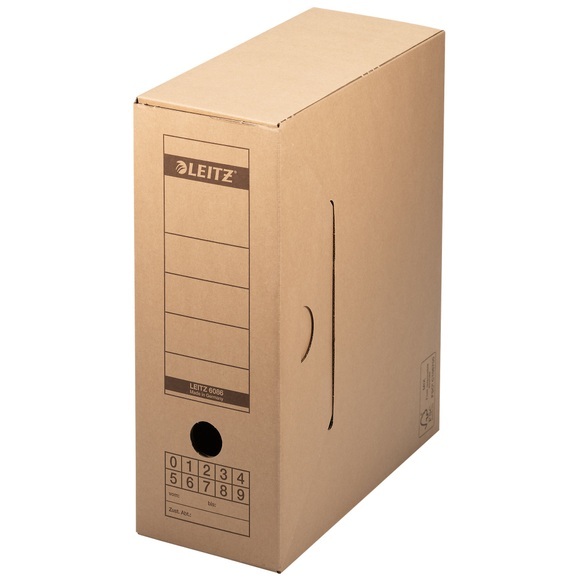 Leitz Archivbox 6086-00-00 120 mm x 270 mm x 325 mm Wellpappe Naturbraun 1 St.