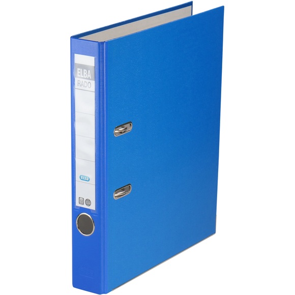 ELBA Rado Star Brilliant Ordner DIN A4 50 mm Blau 2 Ringe Rado Star Karton, PP (Polypropylen) Matt