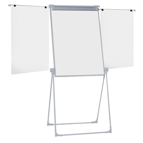 Office Depot Freihstehendes Magnetisches Flipchart Management Höhenverstellbar 70 x 100cm Silber