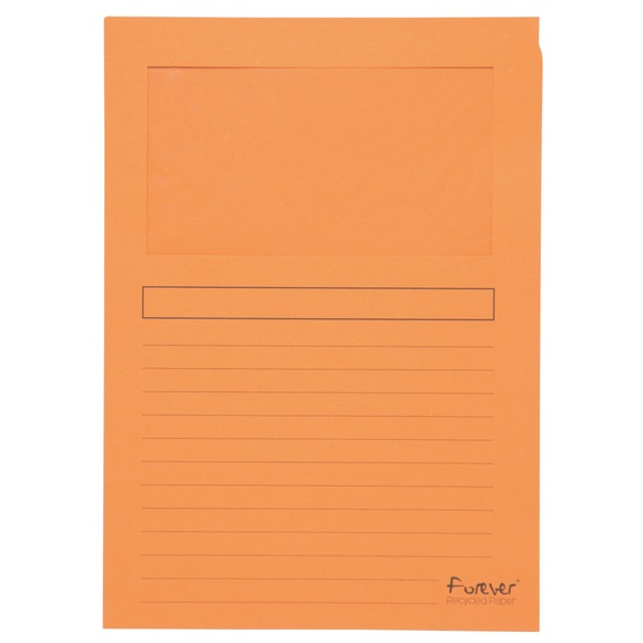 Exacompta Fenstermappe Forever DIN A4 Orange Karton 100 Stück