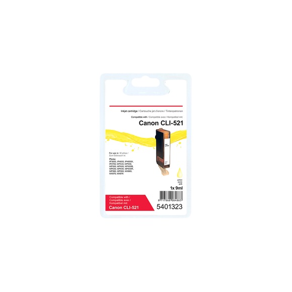Kompatible Office Depot Canon CLI-521Y Tintenpatrone Gelb