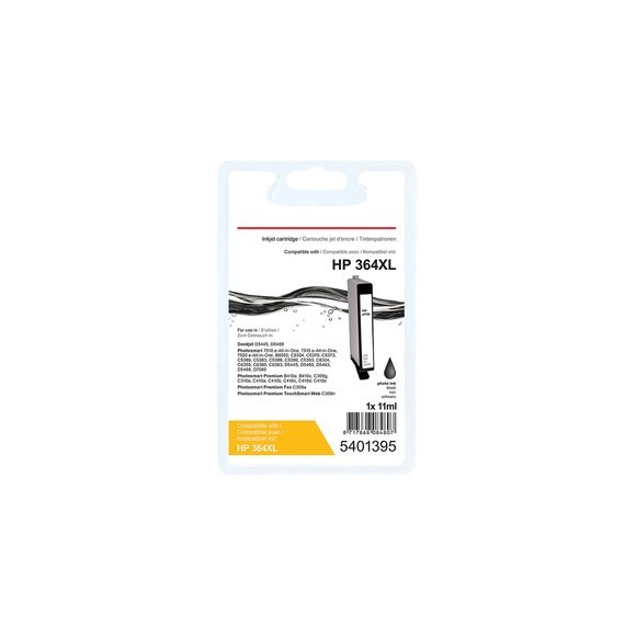 Kompatible Office Depot HP 364XL Tintenpatrone CB322EE Foto Schwarz