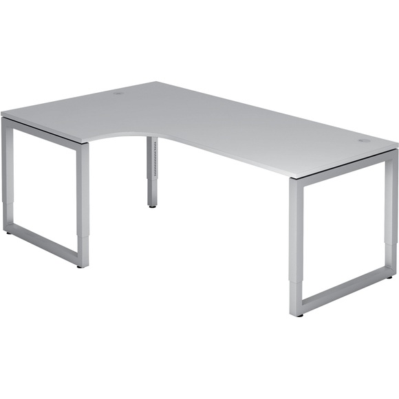 Hammerbacher Schreibtisch VRS82/5 Lichtgrau 2.000 x 1.200 x 850 mm