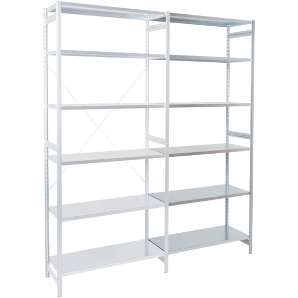 ARNO SPACE Anbauregal Epsilon 5 Grau 1.000 x 400 x 2.250 mm